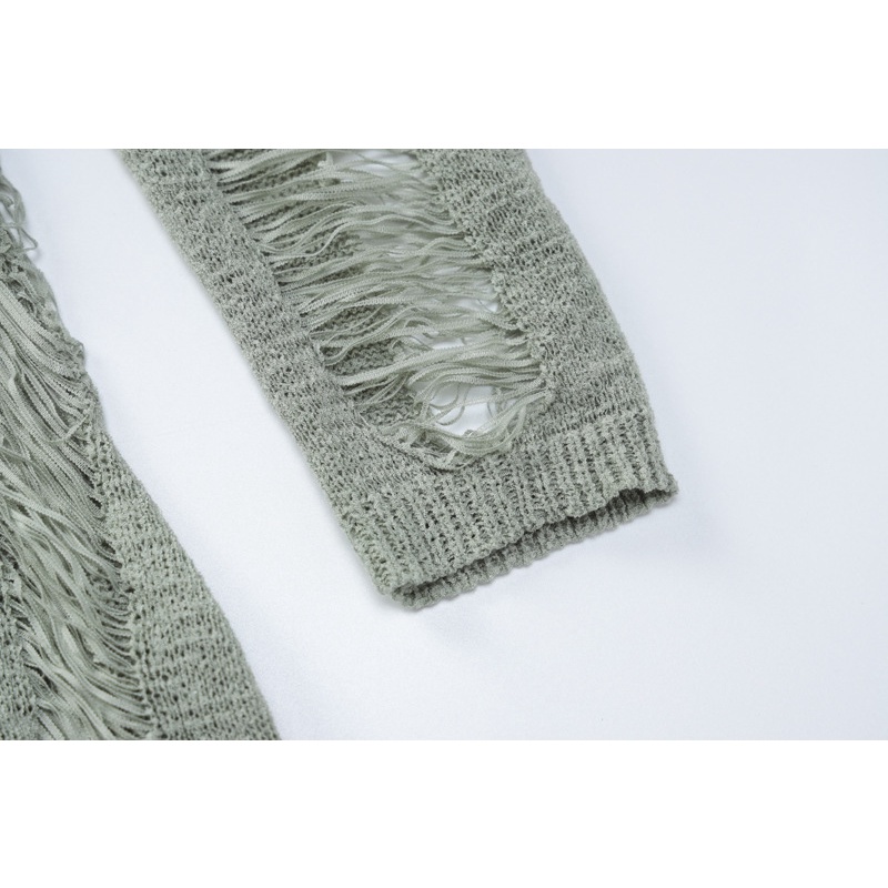 Đầm Dệt Kim Tay Dài Cổ Tròn Thiết Kế Quyến Rũ Cho Nữ