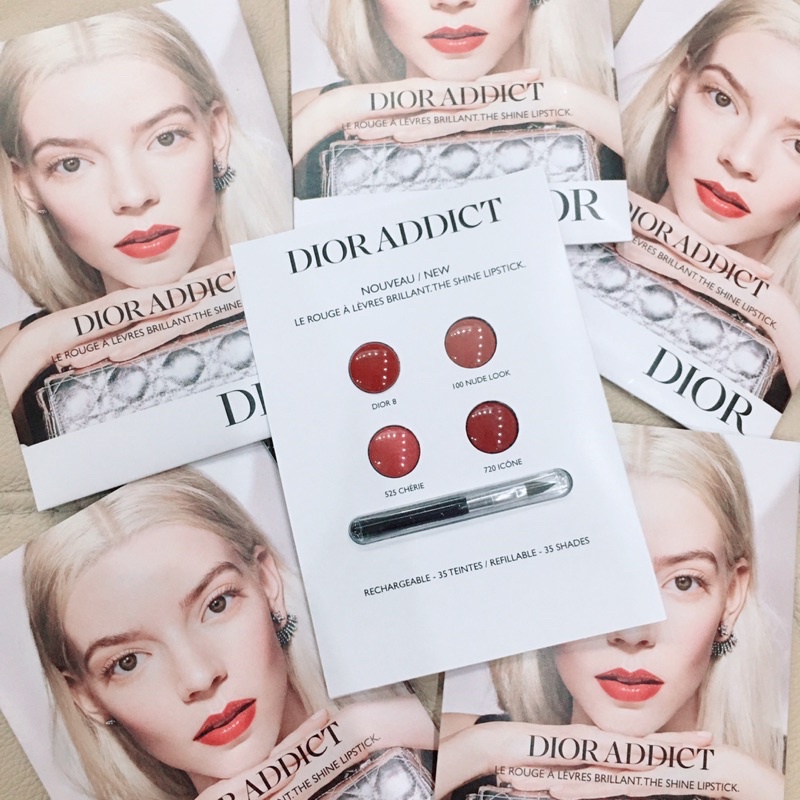 (Sample) Siêu phẩm 4 màu son cực đẹp Dior Addict Shine Lipstick
