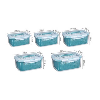 SET 5 Hộp Đựng Đồ, Thực Phẩm Bảo Quản Tủ Lạnh Đa Năng Có Nắp Đậy Cao Cấp
