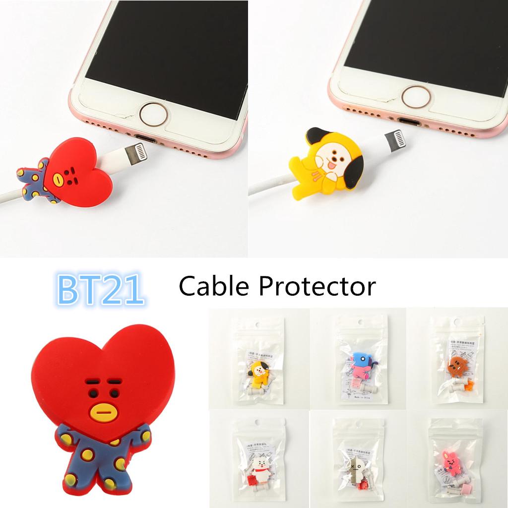 Phụ kiện bảo vệ dây cáp chủ đề BT21 đáng yêu