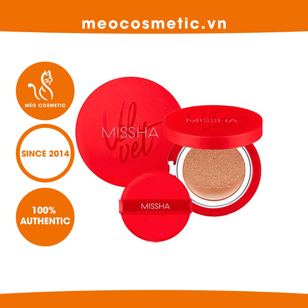 Phấn Nước Mỏng Mịn Lâu Trôi Missha Velvet Finish Cushion | BigBuy360 - bigbuy360.vn