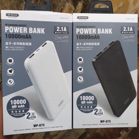 Pin cục sạc dự phòng remax 10000mah với thiết kế vân sọc chống trơn 2 đầu ra giúp sạc nhiều điện thoại tiện ích