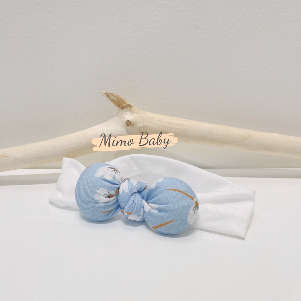 Băng đô vải gắn nơ phồng dễ thương cho bé gái BD54 Mimo Baby