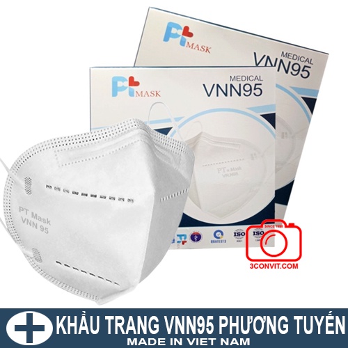 Hộp 10 Khẩu trang VNN95 PT Mask chuẩn N95 / FFP2