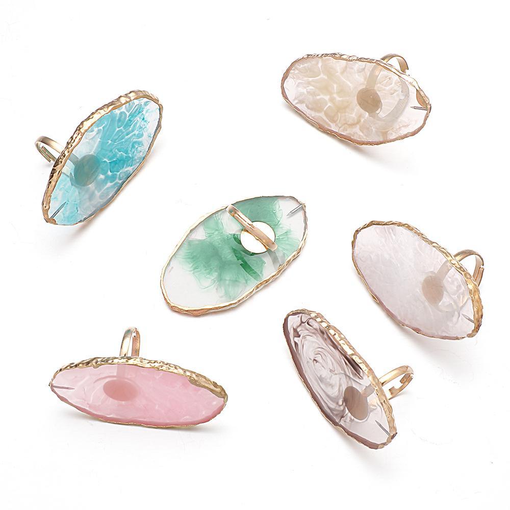 Bảng Pha Màu Sơn Móng Tay Nghệ Thuật HS|Kệ Trưng Bày Móng Tay Giả Mã Não Tiện Lợi