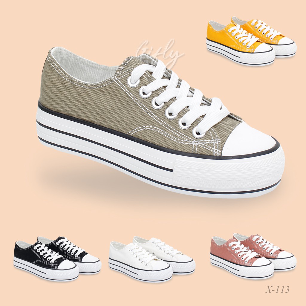 Giày Thể Thao Vải Canvas Cao Su Không Dây Thời Trang Z6C6 Phong Cách Hàn Quốc Cho Người Lớn