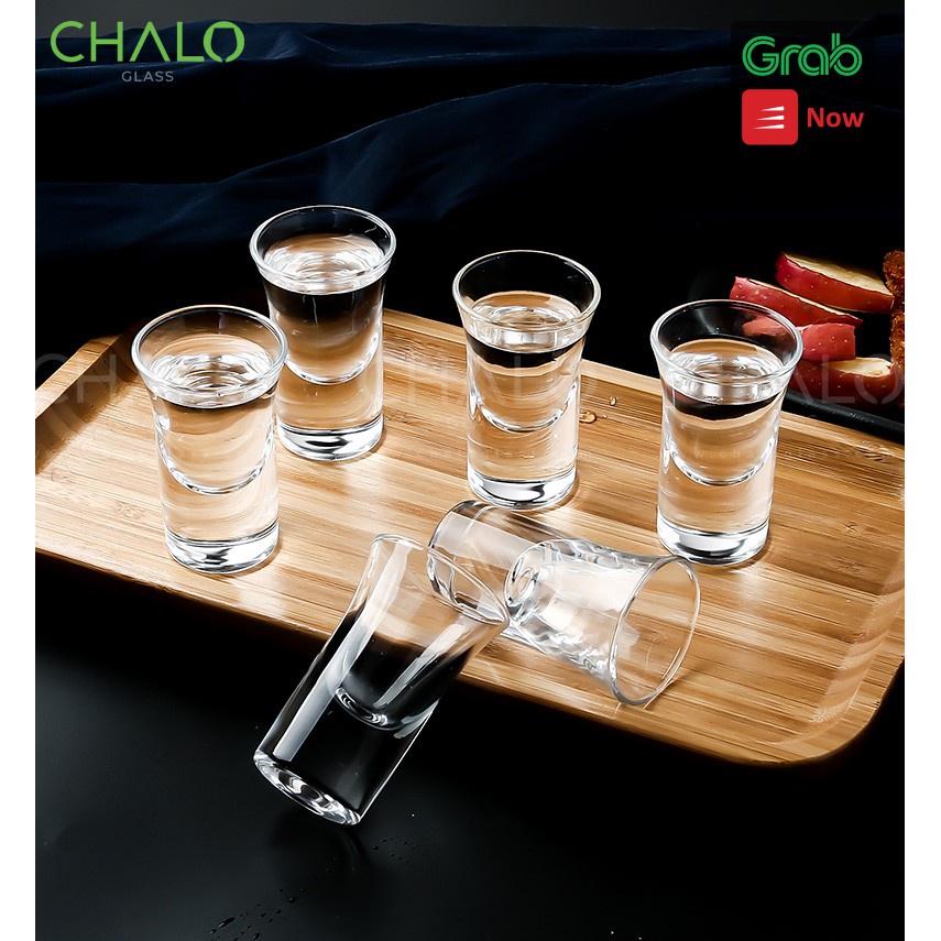Bộ 6 chén uống rượu 34ml 35ml