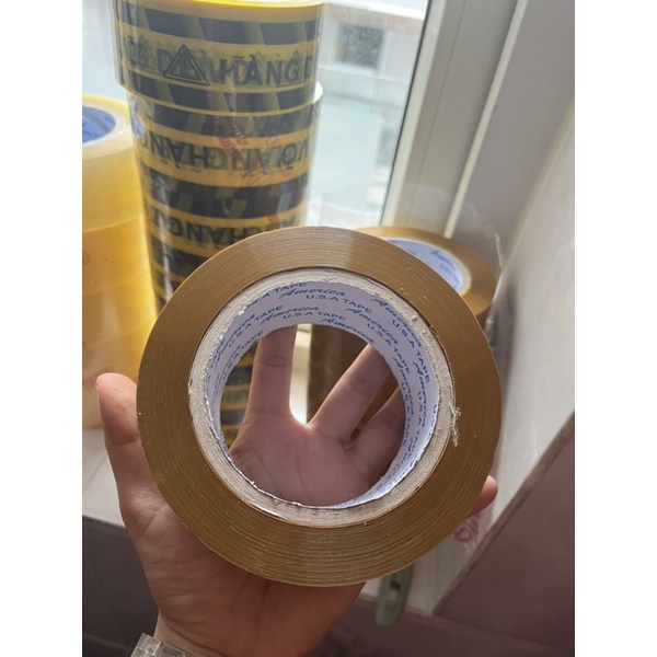Cuộn Băng Keo 200 YARD Trong,Đục Loại Tốt Nặng 300gr Hàng Công Ty