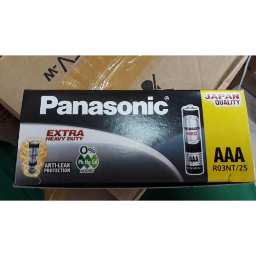 🎁Giá Sỉ🎁 Combo 60 Pin AAA Panasonic R03NT/2S Chính hãng ( Hộp 60 Viên Pin)