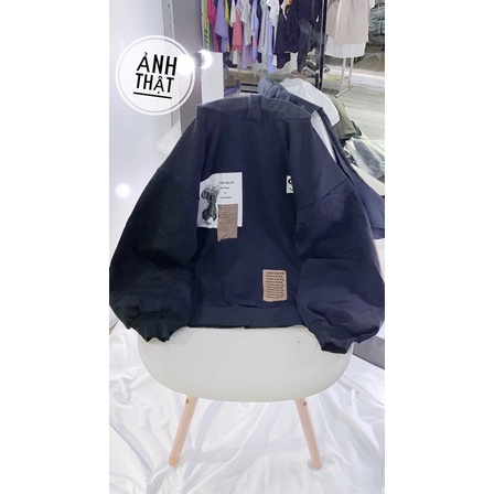 Áo Nỉ Sweater Nỉ Hình Có Chữ Sau Lưng Form To Nam Nữ Unisex Phong Cách Ulzzang Hàn Quốc