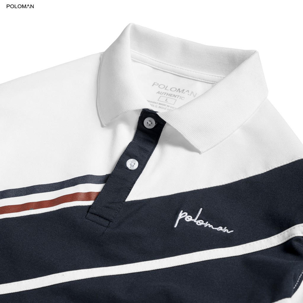 Áo Polo nam cổ bẻ phối MANUS vải cá sấu Cotton xuất xịn,chuẩn form, trẻ trung - thanh lịch - POLOMAN | BigBuy360 - bigbuy360.vn