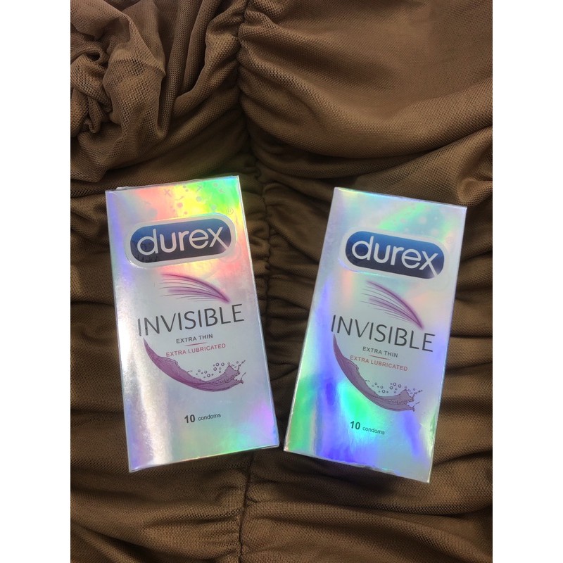 💥💧[CHÍNH HÃNG]💥💧 [ SIÊU RẺ ] Hộp 10 BAO CAO SU SIÊU MỎNG DUREX INVISIBLE EXTRA THIN [UY TÍN]💥💧