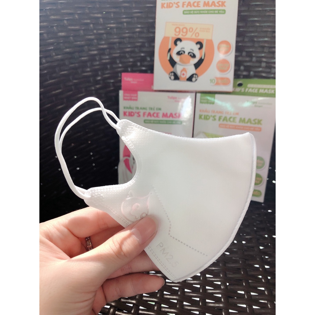 Khẩu trang em bé kids face mask hộp 10 cái (cho bé từ 6 tháng trở lên)