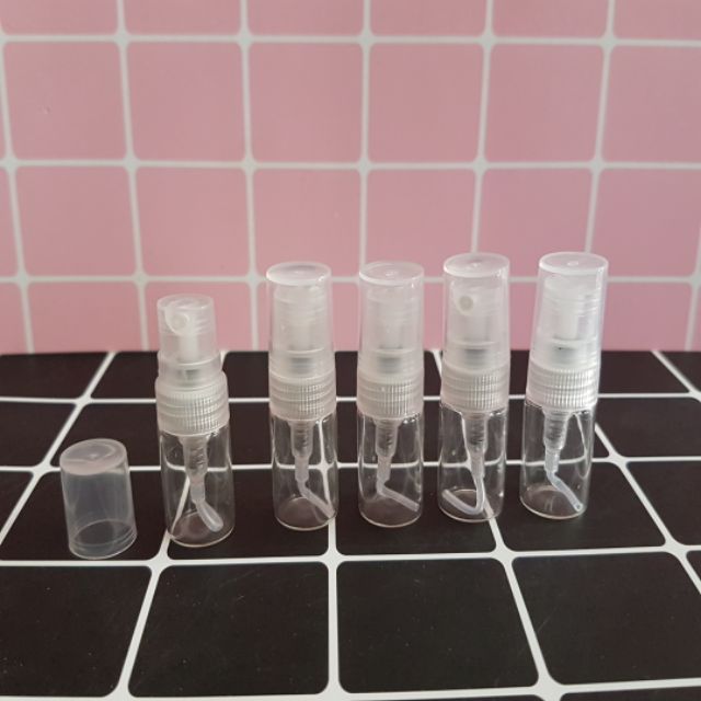 Chai test 2ml dạng xịt - Chai test mini 2ml thủy tinh chiết mẫu thử