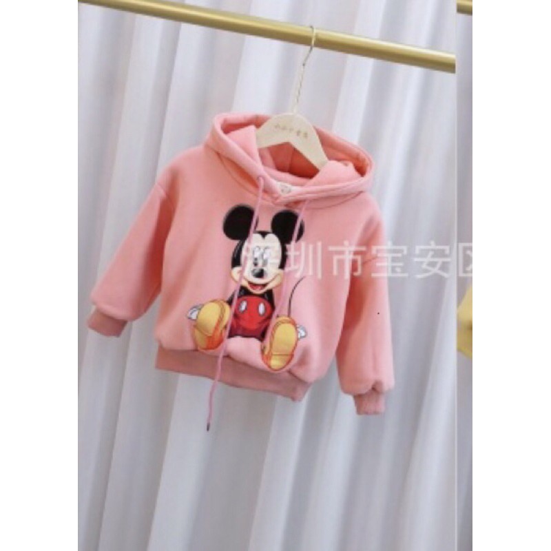 SALE ÁO HOODIE NỈ BÔNG CHO BÉ HÌNH MIKKY