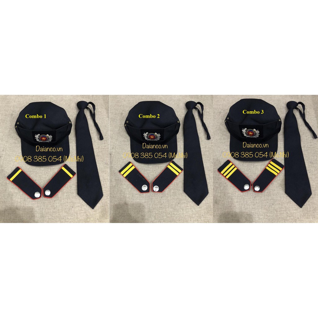 Combo phụ kiện đính kèm đồng phục bảo vệ (CV+NBV+CVAT)- Hình thật
