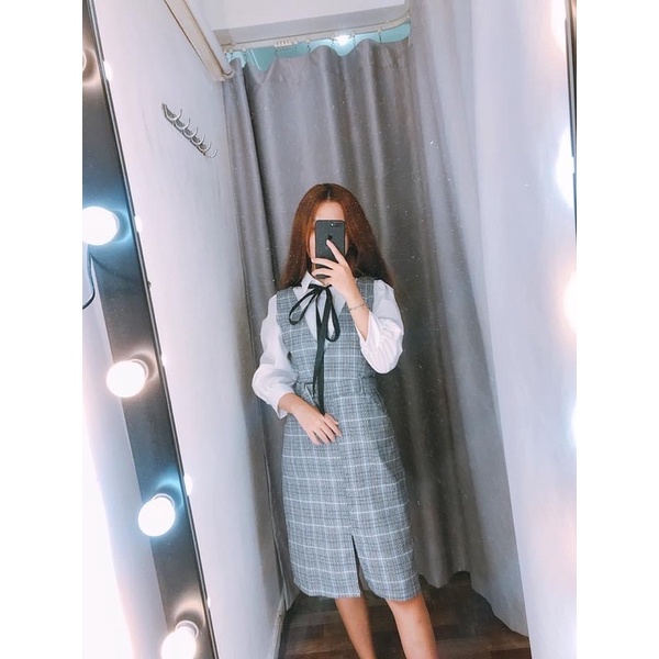 Set áo + váy style Korea