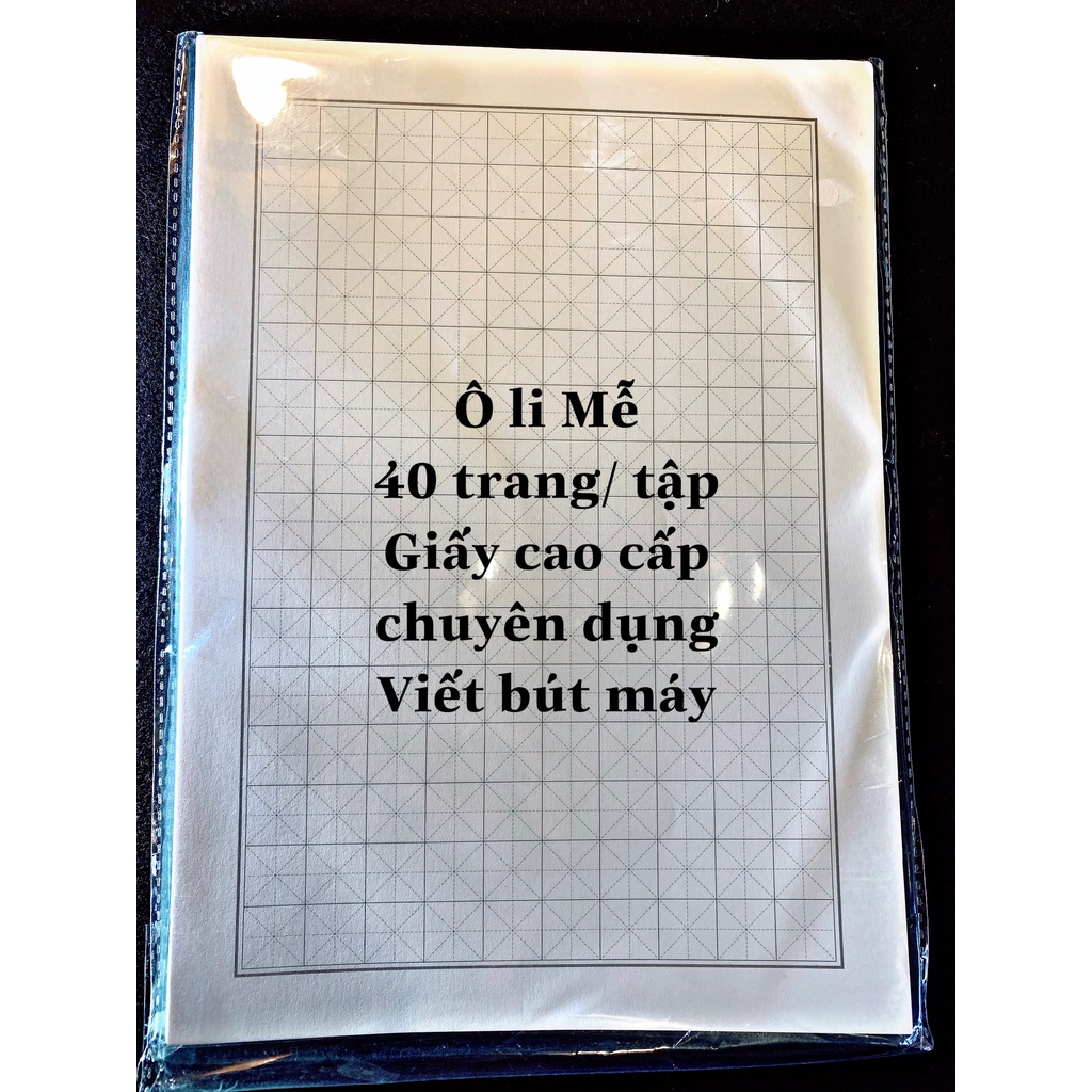 Giấy ô li bút lông tiểu khải 2m luyện tập 40rang - LTGT19