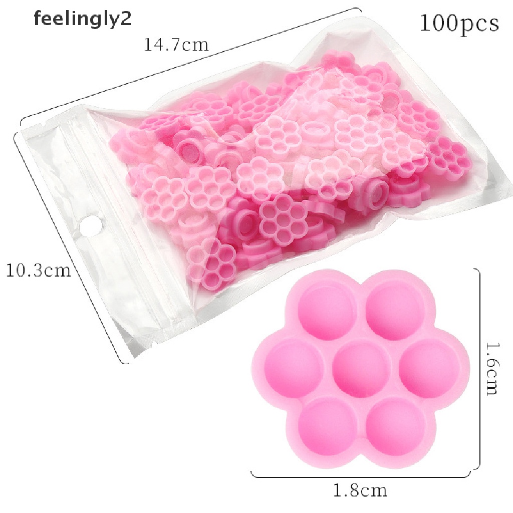 [Hàng mới về] Set 100 cố đựng keo nối mi giả chất lượng cao tiện dụng