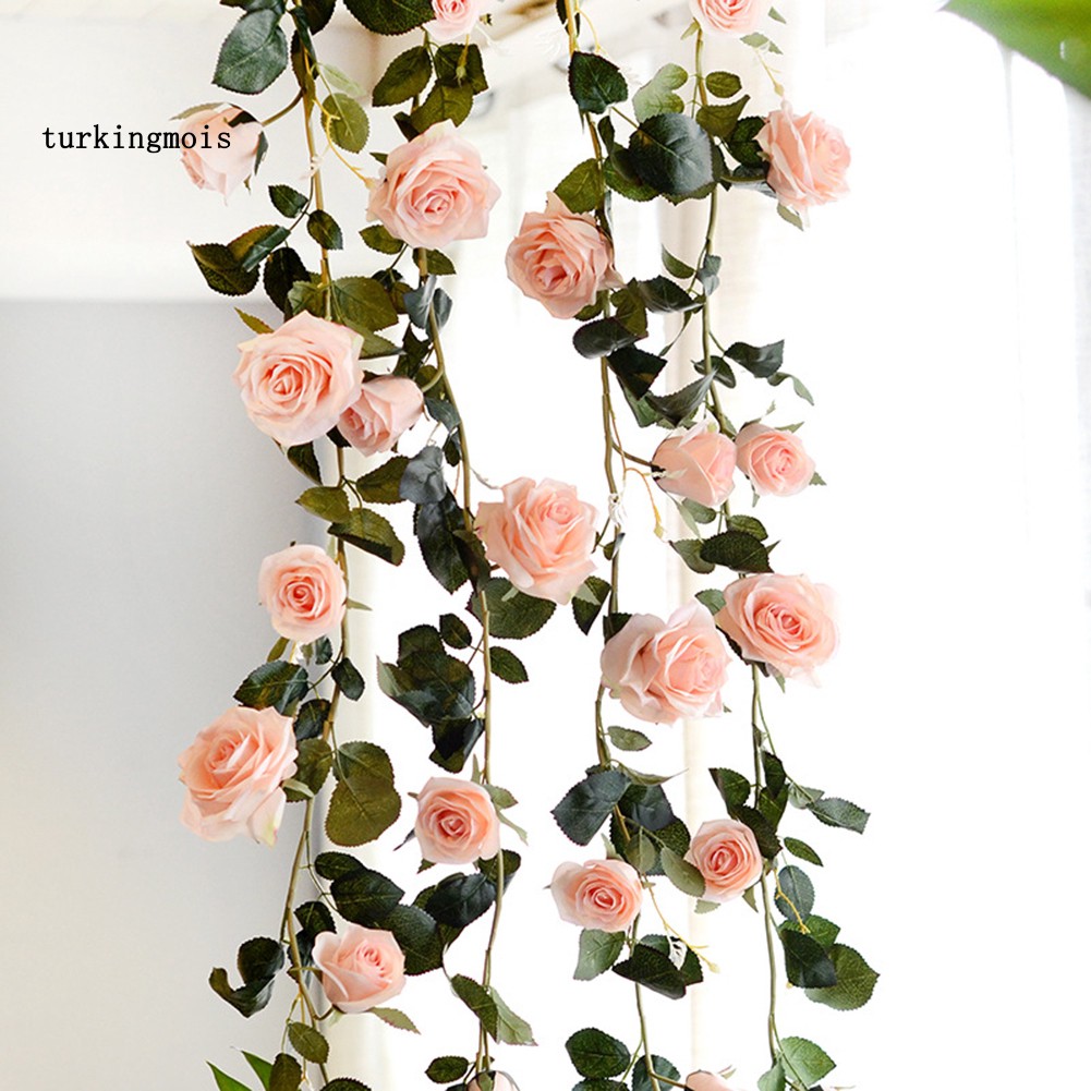 Dây Hoa Hồng Giả Trang Trí 180cm