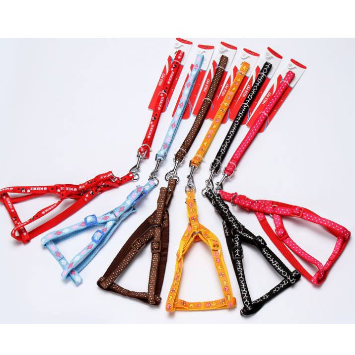 Dây dắt vải 2 lớp loại dày cho chó mèo