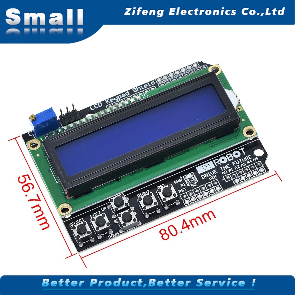 Màn Hình Lcd Lcd 1602 Cho Arduino Atmega328 Atmega2560 Raspberry Pi Uno