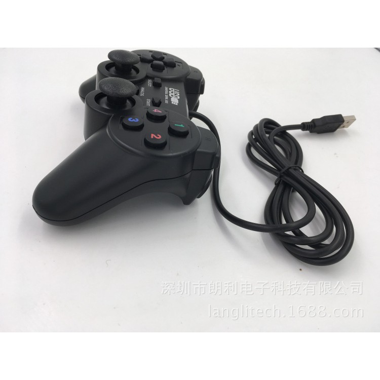 Tay cầm chơi game PS2 có dây kết nối USB cho PC / Laptop