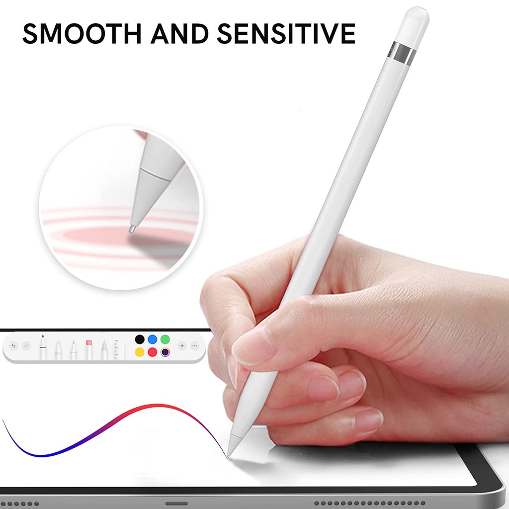 Đầu Thay Thế Bằng Kim Loại Chống Mài Mòn Cho Bút Cảm Ứng apple pencil Thế Hệ 1 2