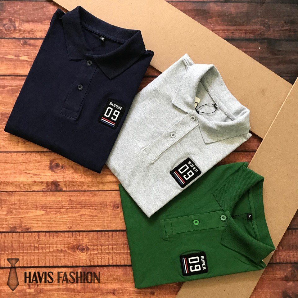Áo thun nam tay ngắn Super 09 hàng xuất khẩu phối màu cực đẹp AXK050 | BigBuy360 - bigbuy360.vn