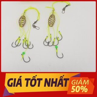 [ XẢ HÀNG ] Hộp 4 lưỡi câu cá, lưỡi lăng xê (lancer) xanh chất lượng đủ kích thước LUOI-LANCE