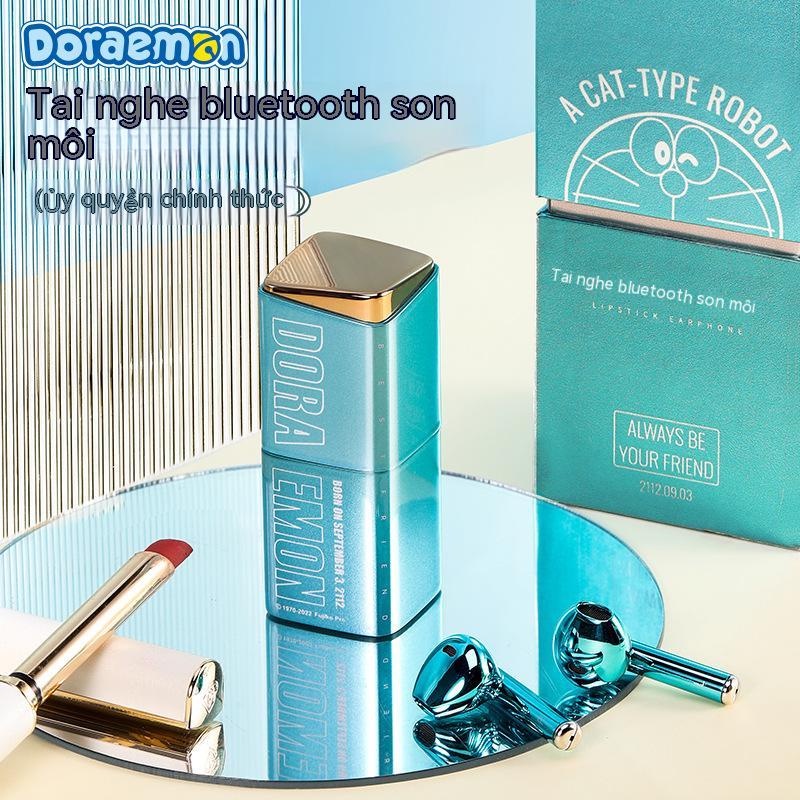 Tai nghe bluetooth Doraemon  mẫu mới   hình thỏi son  tai nghe không dây  tai nghe in-ear  tai nghe bluetooth TWS  hình dễ thương   tai nghe thể thao  tai nghe stereo hai tai   quà sinh nhật   quà tặng   tai nghe chống ồn   Bluetooth 5.3