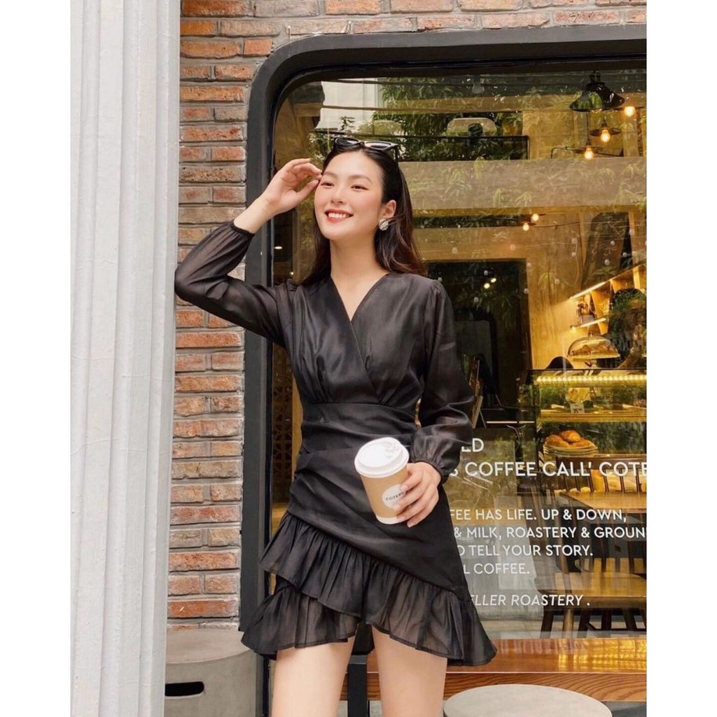 [Mã SKAMA06 giảm 8% tối đa 50K đơn 250K] Đầm Đắp Chéo Bèo ( Kèm ảnh thật) | BigBuy360 - bigbuy360.vn