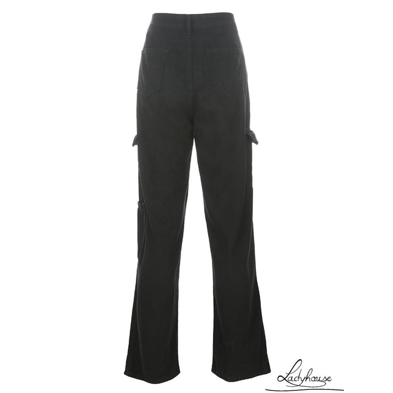 Quần Dài Ống Đứng Màu Sắc Trơn Thời Trang Mùa Hè Cho Nữ