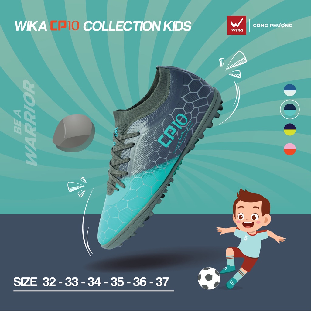 Giày đá bóng wika cp10 trẻ em