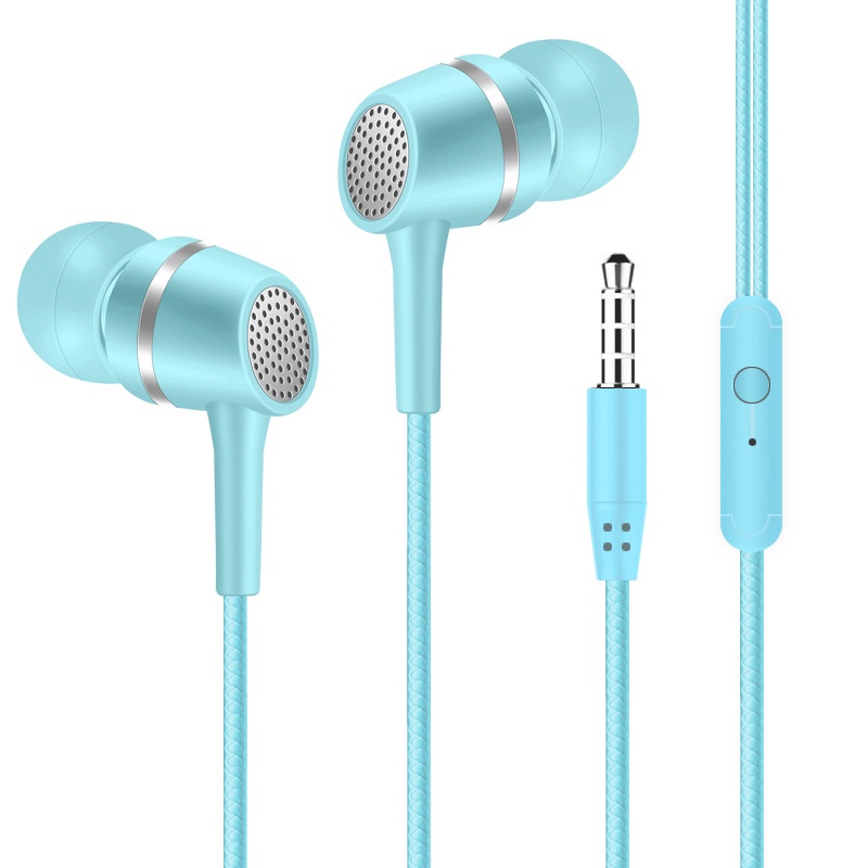 Tai nghe nhét tai giắc cắm 3.5mm có micro và nút điều chỉnh cho OPPO Samsung