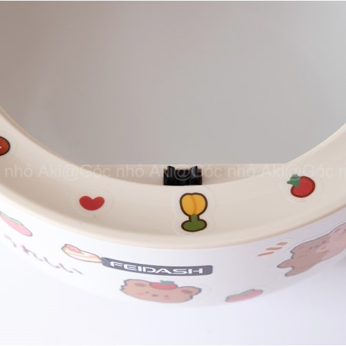 Thùng rác nhỏ dễ thương, hộp lưu trữ để bàn có nắp decor bàn học  - Phong cách Hàn Quốc - Góc nhỏ Aki