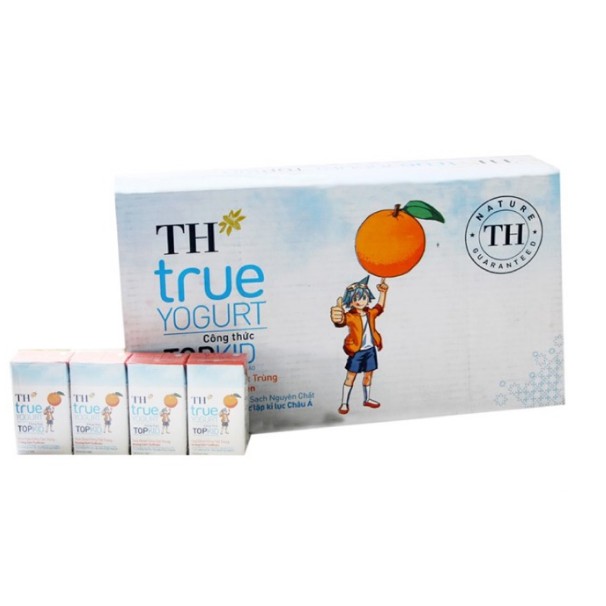 Lốc Sữa TH True Yogurt Top Kid cam 4 hộp x 110ml