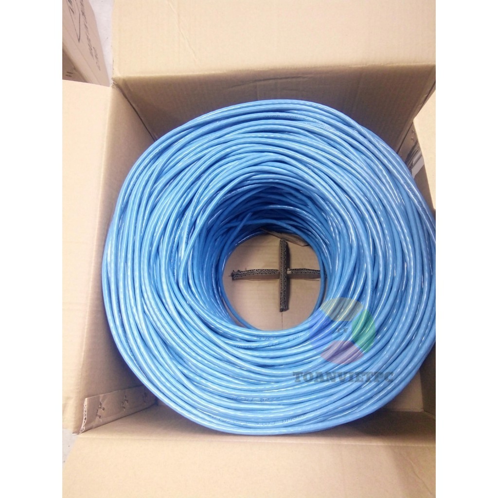 ✣✗[Bấm Sẵn 2 Đầu] 100m Dây Cáp Mạng Lan Cat6 Bấm Đầu