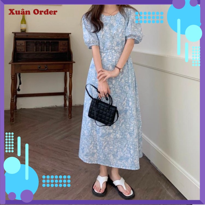 (Order 7-12 ngày, bigsize M-4XL) Váy hoa nữ mùa hè - Hàng Quảng Châu - MS0411X305