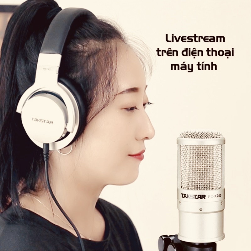 Micc thu âm livestream Takstar PC-K200 chuyên nghiệp  12 tháng