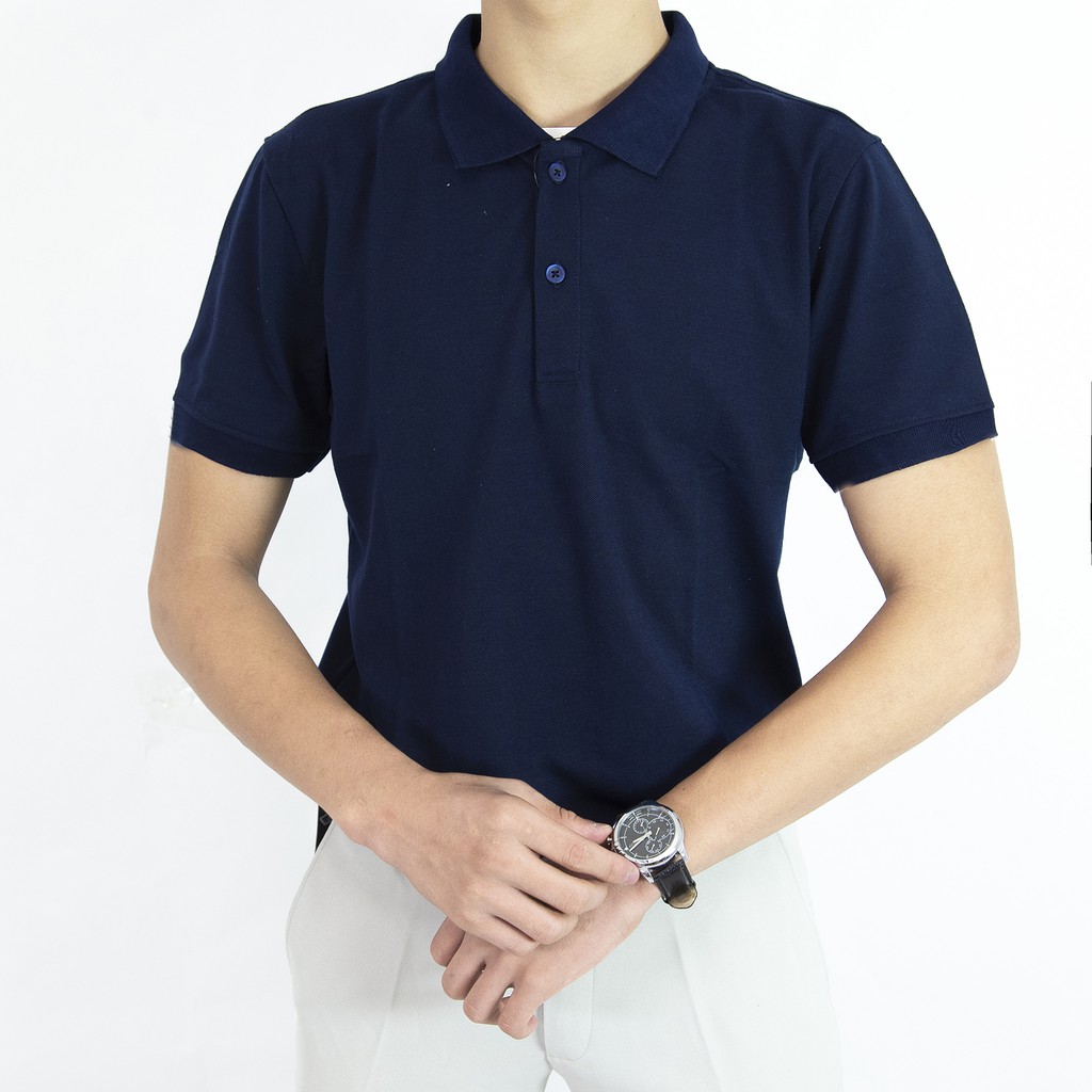  Áo Thun Phông Nam Trơn Tay Ngắn có cổ bẻ đẹp Polo Nam cao cấp chất cotton FAVITI AT01 | BigBuy360 - bigbuy360.vn