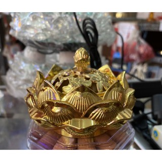 Lư Đốt trầm hoa sen bằng đồng