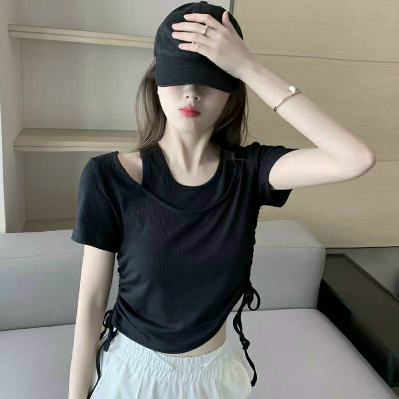 Áo hở vai rút eo
