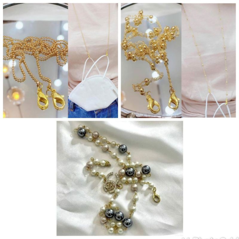 1 Set Of Of Of Mask Necklace 3 Pcs Free Box Chocolate