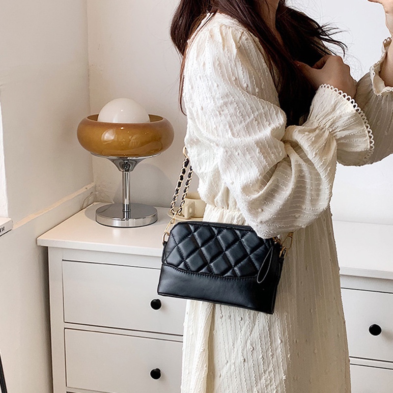 Túi Đeo Chéo Dây Xích Hình Thoi Phong Cách Đường Phố Cho Nữ