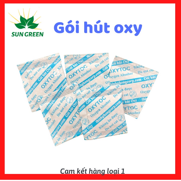 [OXYGEN] 100 GÓI HÚT Khí OXY dùng cho Bánh Trung Thu, Thực phẩm, Bánh kẹo, Đậu phộng, Hạt điều,...