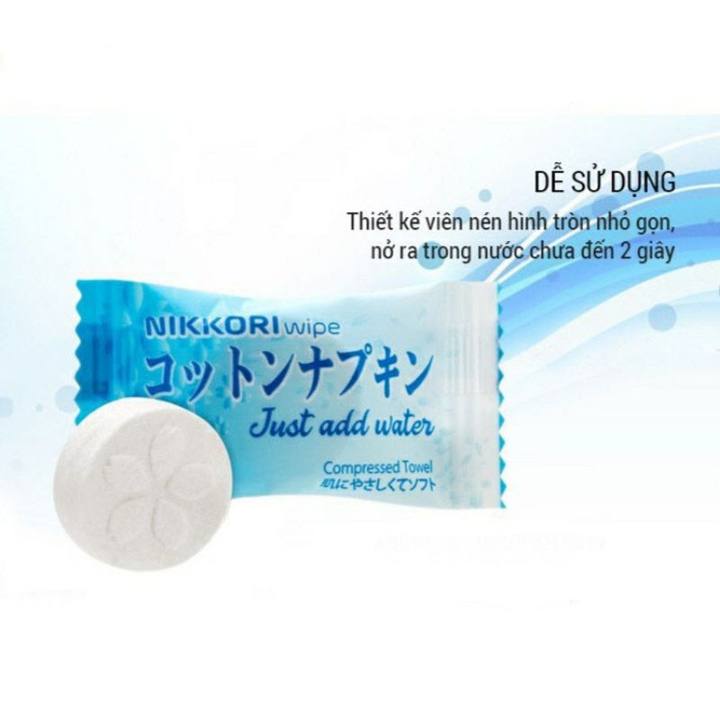 VIÊN KHĂN NÉN KHỬ TRÙNG NIKKO CÔNG NGHỆ NHẬT