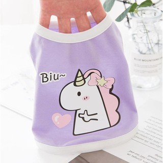 áo ba lỗ ngựa Unicorn mơ mộng cho chó mèo