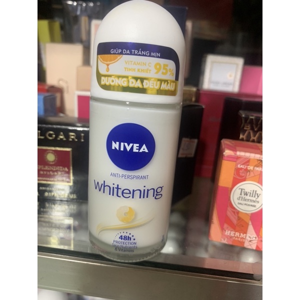 Lăn khử mùi Nivia Whitening 25ml - 50ml giúp dưỡng trắng - Thái lan