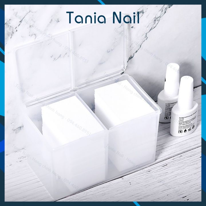 Hộp Đựng Giấy Lau Gel Có Nắp 2 Ngăn  SP000858